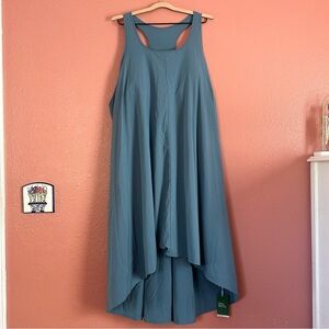 HALARA Teal High Low Dress